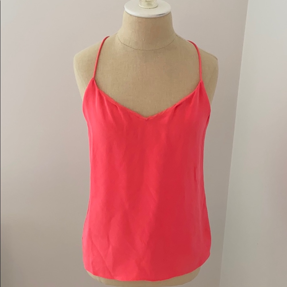 Jcrew silk coral camisole